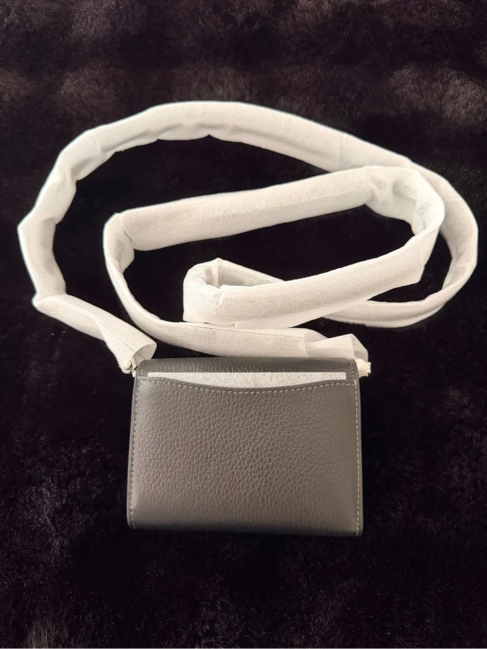 Coach Mini Envelope Wallet With Strap COLOR: SILVER/BLACK